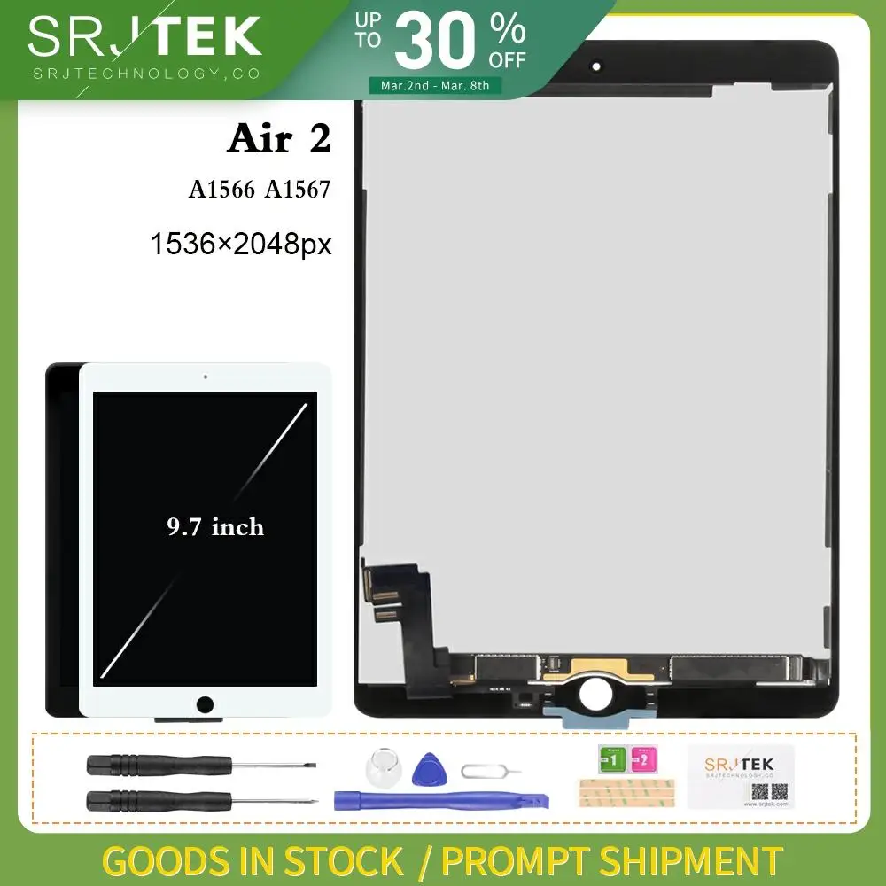 Online Für iPad Air 2 LCD A1567 Display Touchscreen A1566 Ersatz Für iPad 6 Air 2 LCD Digitizer Matrix Bildschirm montage Air2 Teile