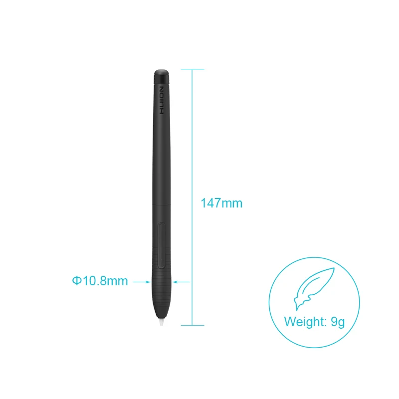 Huion PW201 for Graphic Tablet H430P Battery-free Drawing Pen with Two Shortcut Keys For Painting Stylus - Image 2