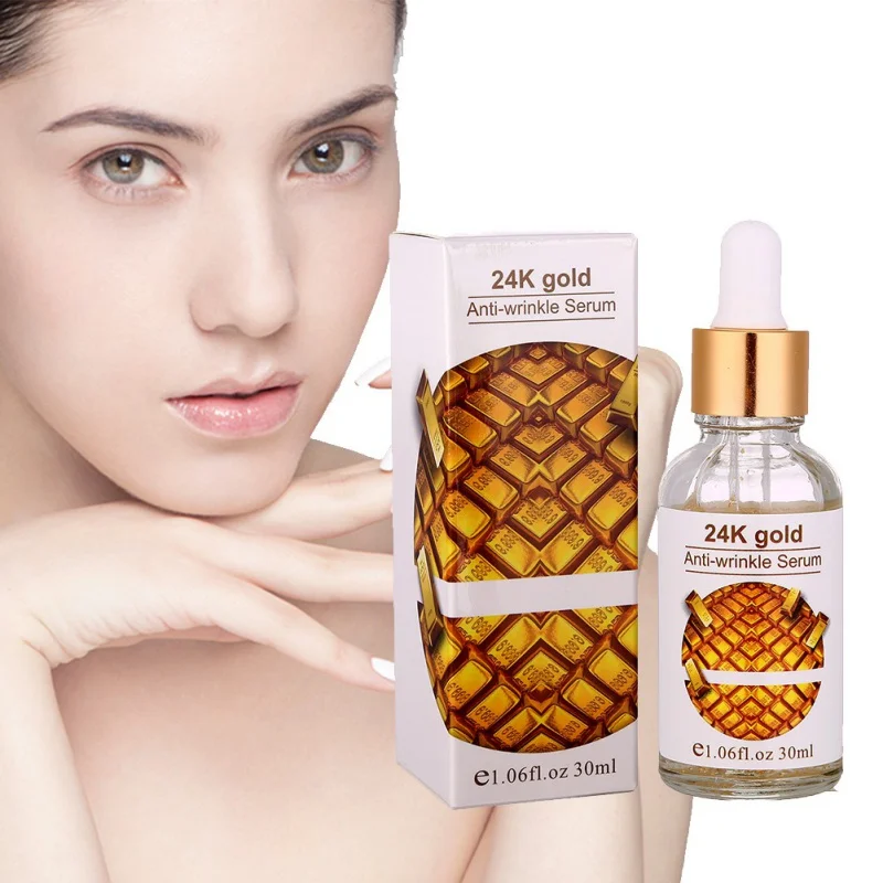 Женский 24k Gold Essence антивозрастной коллаген от морщин кожи сыворотка отбеливающая увлажняющий с гиалуроновой кислотой жидкий экстракт 5456