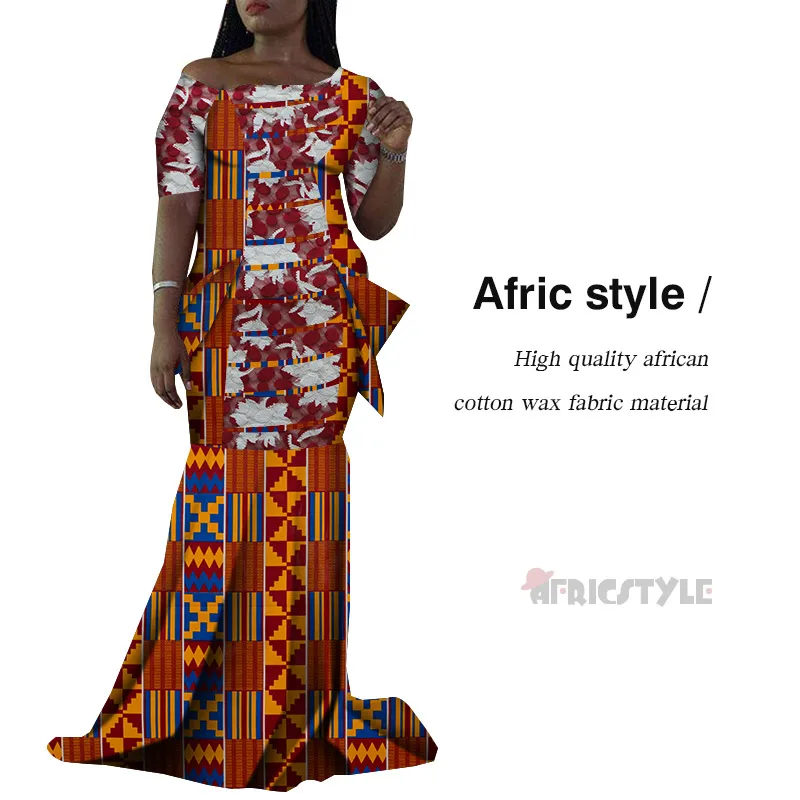 Nuevo baunin Riche estampado AnkaraDresses ropa Africana vestidos largos de retazos de talla grande Dashiki vestidos africanos pa - Цвет: 19