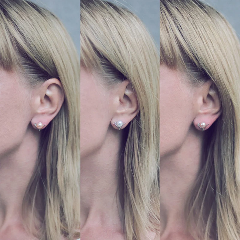 925 sterling silver pearl stud earring (1)