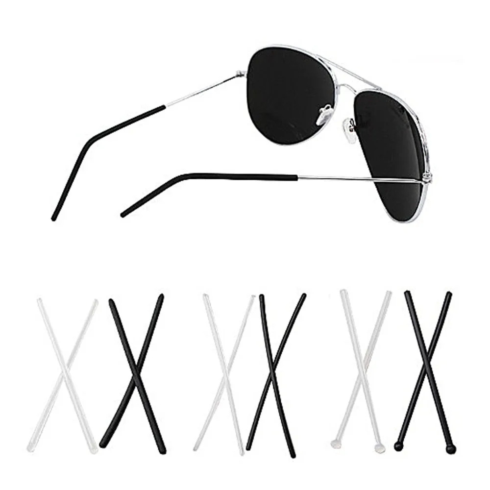 Eyeglasses Tip 10pairs(20pcs) 3styles Soft Silicone Temple Tips For Temple Glasses Eyewear silicone Tips 2colours option
