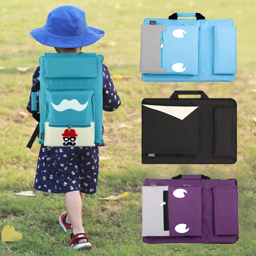 Fashion Cute Drawing Set Art Bag A3 Sketch Pad/Drawing Kit 8K School Painting Bags For Kids | Канцтовары для офиса и дома