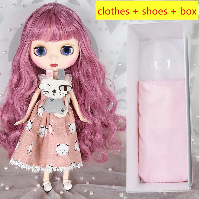 Blyth кукла 1/6 BJD 30 см 7 суставов/19 суставов, белая кожа тела, одежда+ обувь+ коробка набор, куклы игрушки для детей девочек подарочная коробка - Цвет: style 14