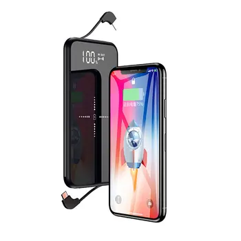 

Wireless charger 10000mAh Power Bank Fast Charging Powerbank for iPhone 8 7 6 Samsung Slim Poverbank External Battery For Xiaomi