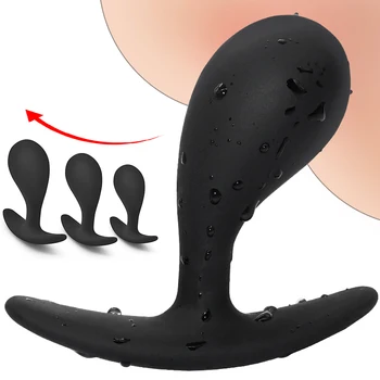 3 Pcs Silicone Anal Plug Training Set Buttplug Bullet Anus Dildo Bdsm Sex Toys For Woman Gay Male Prostate Massager Butt Plug 2