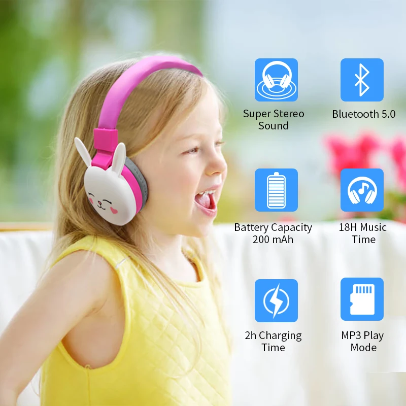 Милые наушники с заячьими ушками, беспроводные bluetooth-наушники для девочек, музыкальная гарнитура, игровые наушники для iPhone 11 huawei mate 30 Xiaomi подарки
