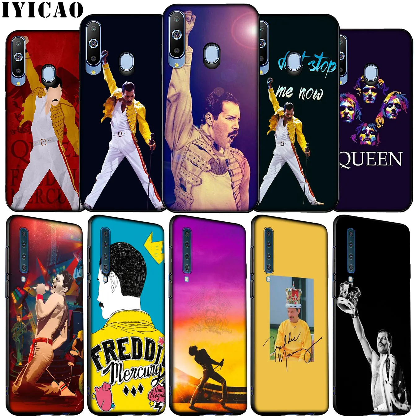 

IYICAO Queen Freddie Mercury Hot Soft Silicone Case for Samsung Galaxy A70 A50 A60 A40 A30 A20 A10 M10 M20 M30 M40 Phone Cover