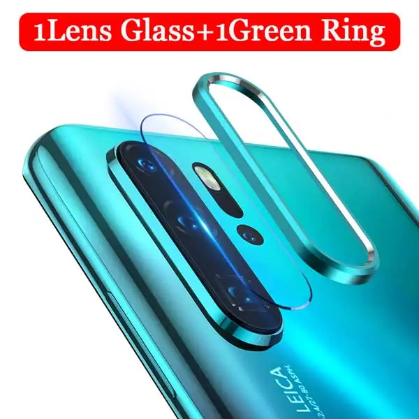 Blue Защитная пленка для объектива камеры для huawei P20 P30 pro, металлическое защитное кольцо из закаленного стекла для huawei P30 pro P30 glass - Color: Blue