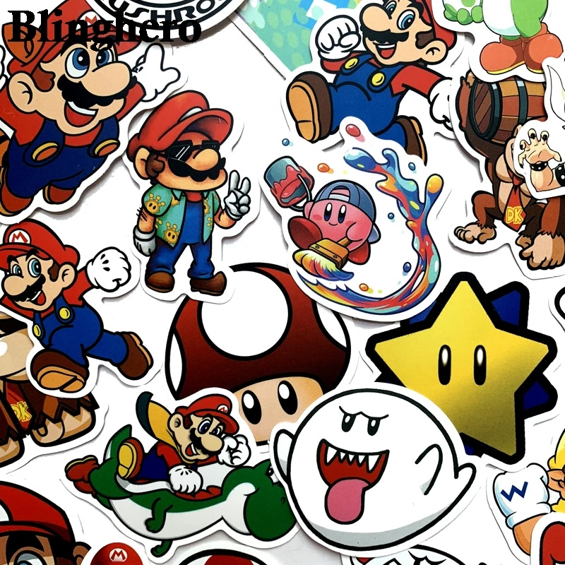 CA1414 50pcs / set Cartoon Game Sticker Stationery Water Cup Luggage