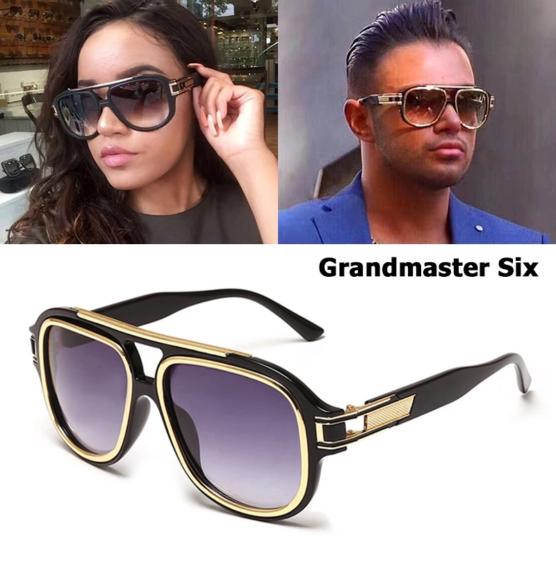 JackJad 2020 Модные солнцезащитные очки в стиле хип хоп Grandmaster Six Style Shield мужские и