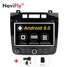 NaviFly авто gps навигация для Фольксваген TOUAREG 2011- Android 9,0 автомобильный Радио стерео Мультимедиа плеер 1080P HD wifi BT