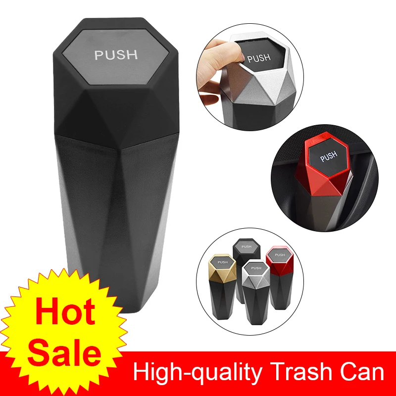 

Hot Sale Car Trash Can Auto Organizer Storage Bag Car Garbage Bin Ashtray Dust Case Holder Auto Accessories Universal