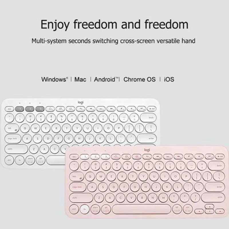 Беспроводная bluetooth-клавиатура Xiaomi logitech K380, портативная многофункциональная клавиатура для ПК, ноутбука, Android, IOS, телефона, клавиатуры