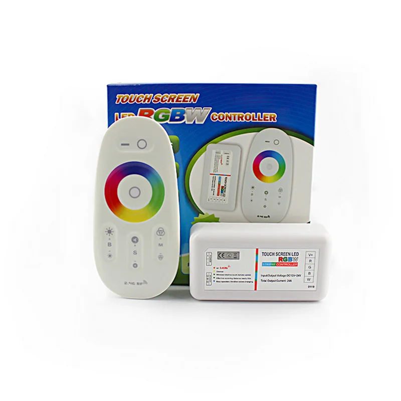 

Touch Screen RGBW LED Controller Smart 2.4G Wireless RF Remote Control DC 12V 24V 24A 4Circuits for RGBW LED Strip Lights Lamp