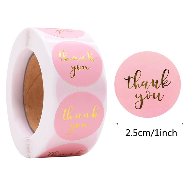 Gift Sealing Stickers 500pcs Thank You Love Design Diary Scrapbooking Stickers Festival Birthday Party Gift Decorations Labels C14
