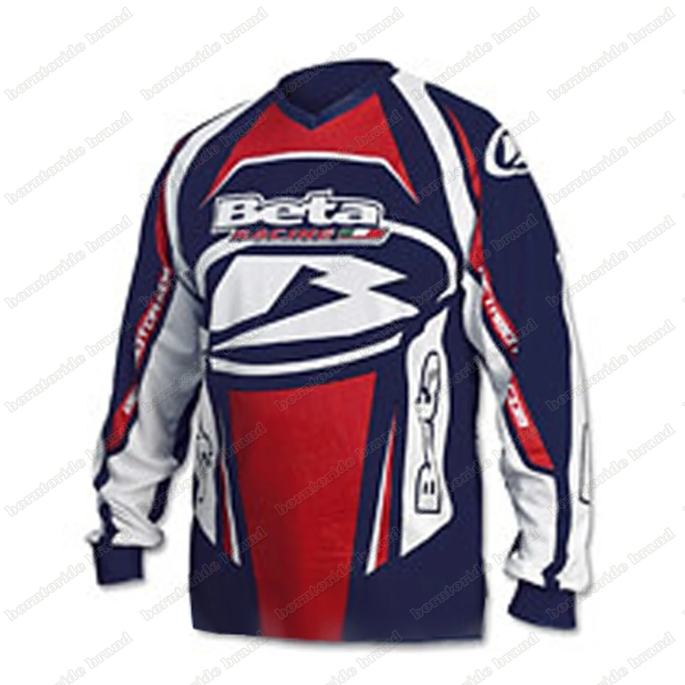 thumbnail image 1 of Camisetas de descenso para hombre, camisetas de ciclismo de montaña Beta Racing, camisetas de MTB, camisetas de moto DH todoterreno, ropa deportiva para motocross, camisetas de ciclismo todoterreno, 1 of 5