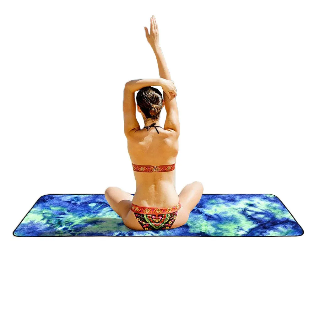 

Non-Slip Yoga Mat Cover Towels Yoga Blankets Soft Fast Dry Foldable Microfiber Travel Beach Towels for Pilates Sports Workout