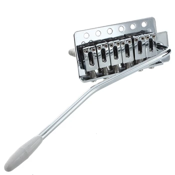 

Chrome Tremolo Bridge Guitar Six Strings Single Roll