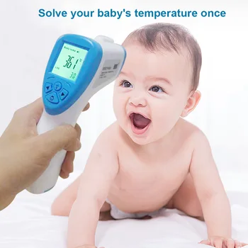 

Digital Forehead Infrared Thermometer Auto Power Off Battery Powered Body Temperature Meter Measuring Tool