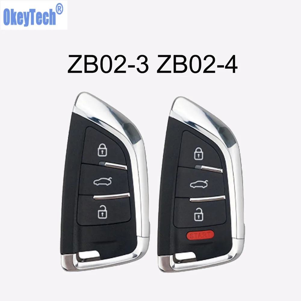 OkeyTech ZB02-3 ZB02-4 дистанционный ключ карта смарт-ключа для KD-X2 Универсальный KD900 Мини Кнопка KD Замена подходит более 2000 моделей