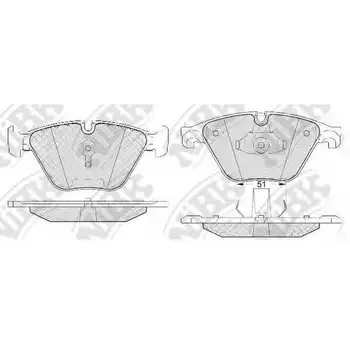 

Brake pads for BMW 5 F10/F11 3.0 10/7 F01-04 3.0 08-front