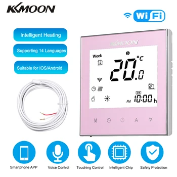 

KKmoon Digital Water Heating Thermostat Energy Saving Voice Control LCD Display WiFi Smart Thermostat Temperature Controller