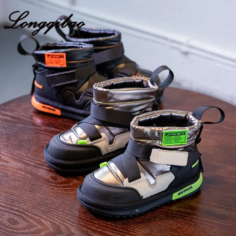 

Winter New Children's Shoes Children's Waterproof Snow Boots Korean Version of The Boy Thick Cotton Shoes Girls Non-slip Boots