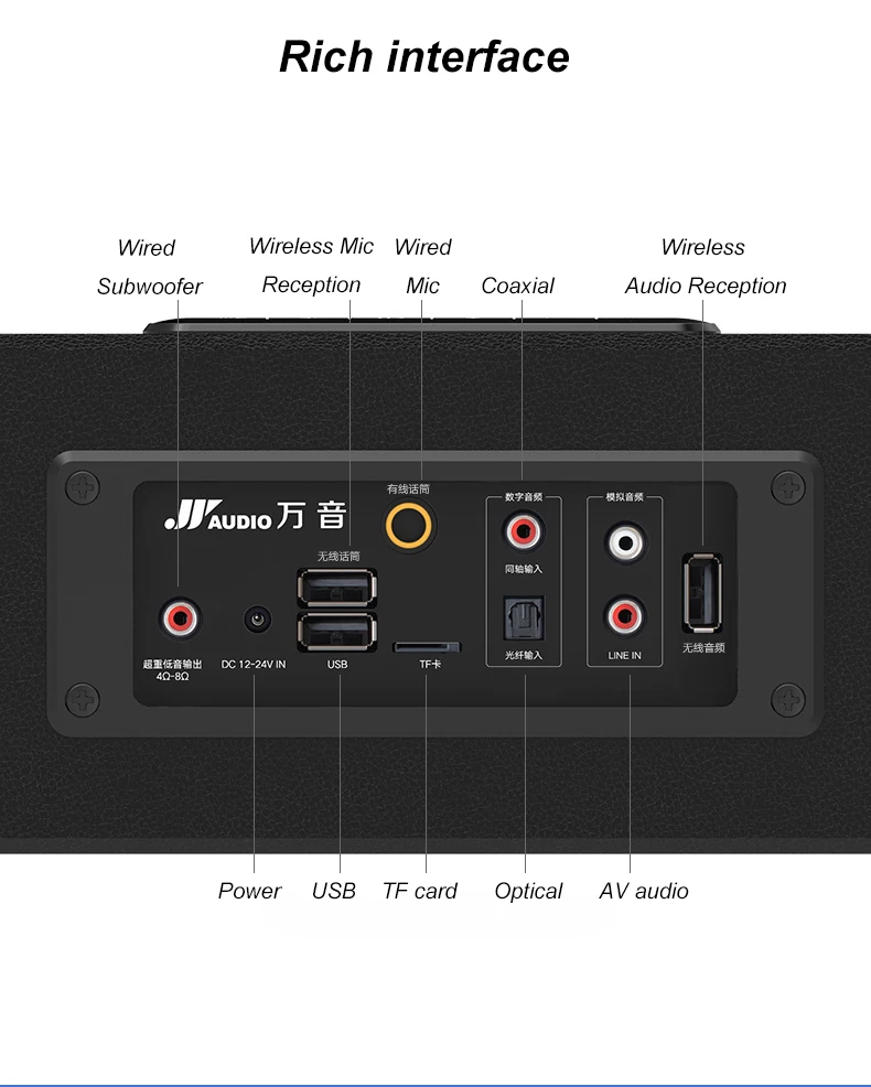 Звуковая панель JY AUDIO A9 Bluetooth 5 1 домашний кинотеатр с объемным звуком 8 встроенных