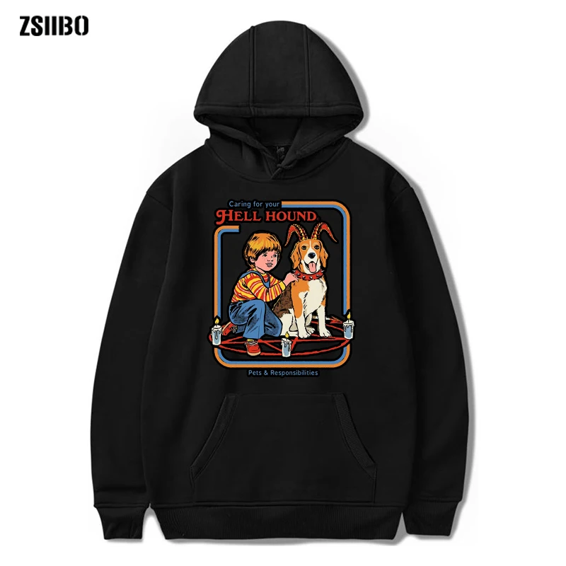 New Men Satan hoodies Demon Death Scary Evil Hip Hop Satanism Grim Reaper Evil Sweatshirt Psychedelic horror hoodie Male/female