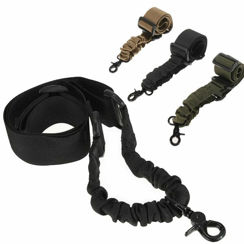 

Tactical One 1 Single Point Bungee Rifle Gun Sling Strap w/ Quick Release Buckle