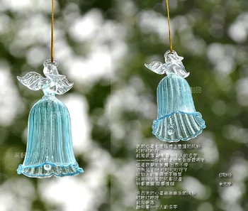 

O.RoseLif Wedding Decoration Invitations Married Transparent Glass Angel Gift Wind christmas tree decorations for home navidad