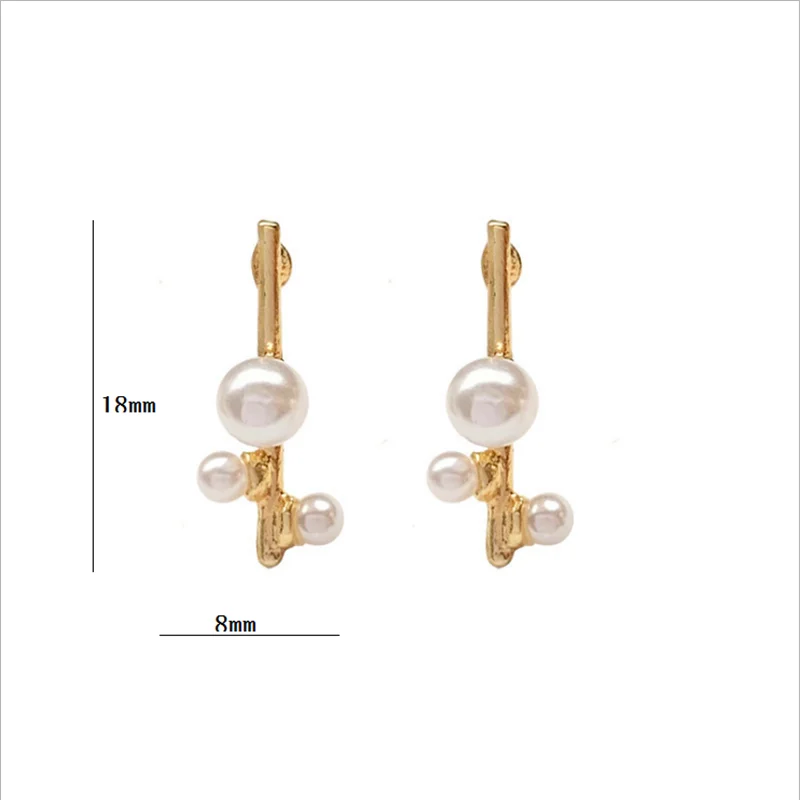 

S925 ear-pin Korea temperament contracted cabinet pearl earring elegant lady style department super fairy earring female