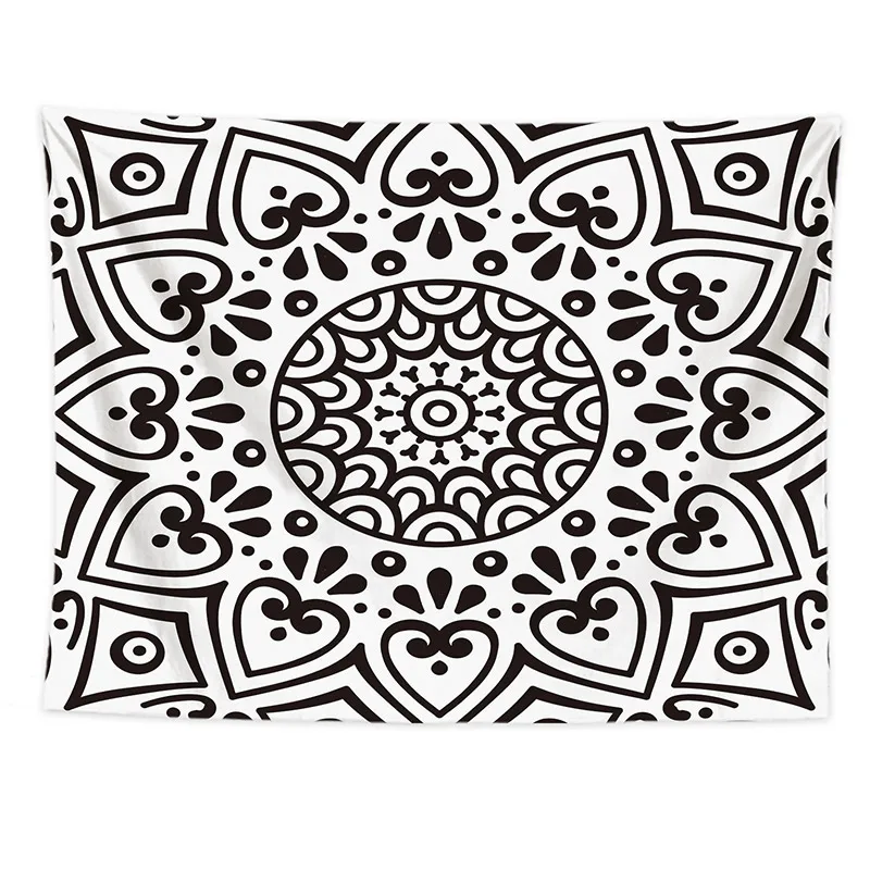 Индийская Мандала настенный гобелен большой размер настенное одеяло Boho Deco для спальни коврик для йоги шаль ковер высокое качество