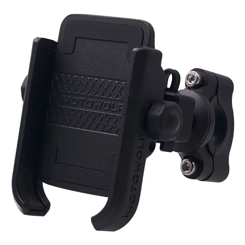 360 Degree Universal Waterproof 12V 24V Motorcycle Scooter Handlebar Rearview Mirror Phone Holder Mount Bracket USB Charger For