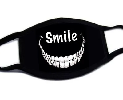 Черная маска унисекс для мужчин и женщин, хлопковая маска для рта в стиле аниме, противопылевые маски, маска на рот, маска на Хэллоуин - Цвет: 5