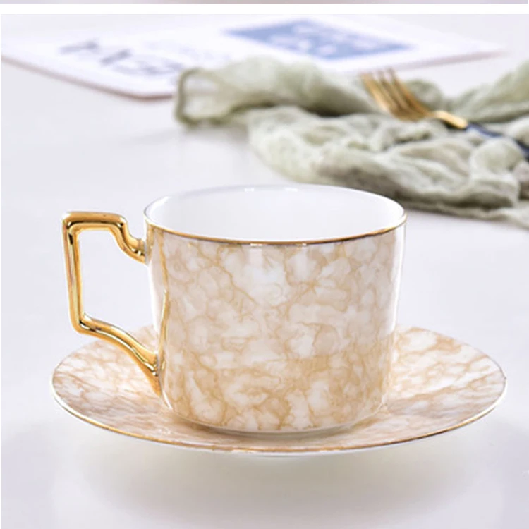 Фарфоровая чайная чашка, блюдо, Скандинавская золотая ручка, серия костяного фарфора, послеобеденный чай, время, бытовые кофейные чашки, кафе, питьевая утварь