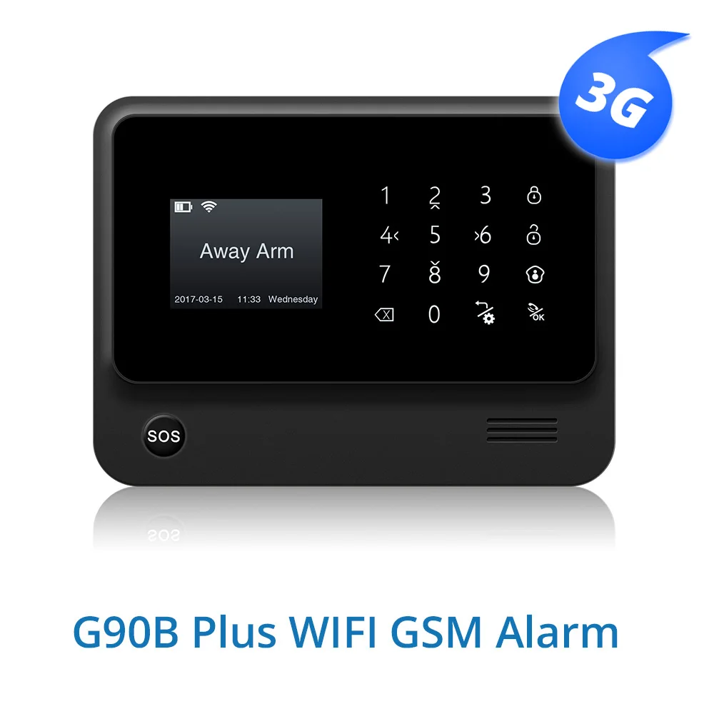 G90B беспроводная домашняя система охранной сигнализации Wi Fi 3G SIM карта GSM GPRS SMS