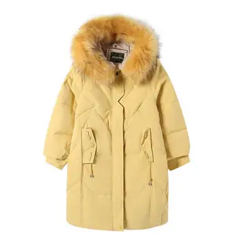 

Fur parkas Winter fashion good quality long duck down coat female oversize big real natural raccoon fur warm down jackets F571