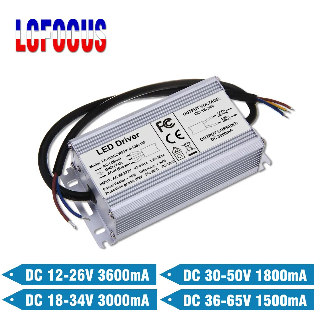 12 20Sx5P светодиодный драйвер 60 65 70 80 90 100 Вт ватт 36 в ма 18 34 Трансформаторы освещения сделай сам уличный фонарь