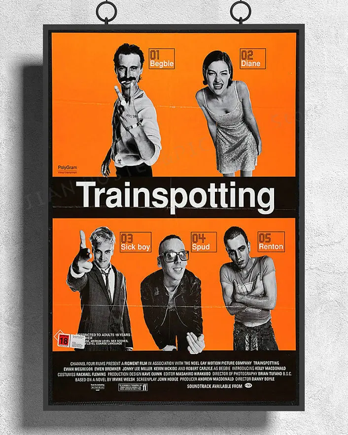 H472 Silk Poster Home Decoration Trainspotting Movie Wall Art Christmas Gift