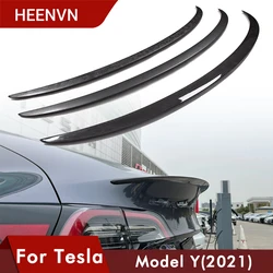 Heenvn – aileron de coffre de voiture pour Tesla modèle Y 2021, accessoire en Fiber de carbone véritable, mat et brillant, nouveau modèle 3 