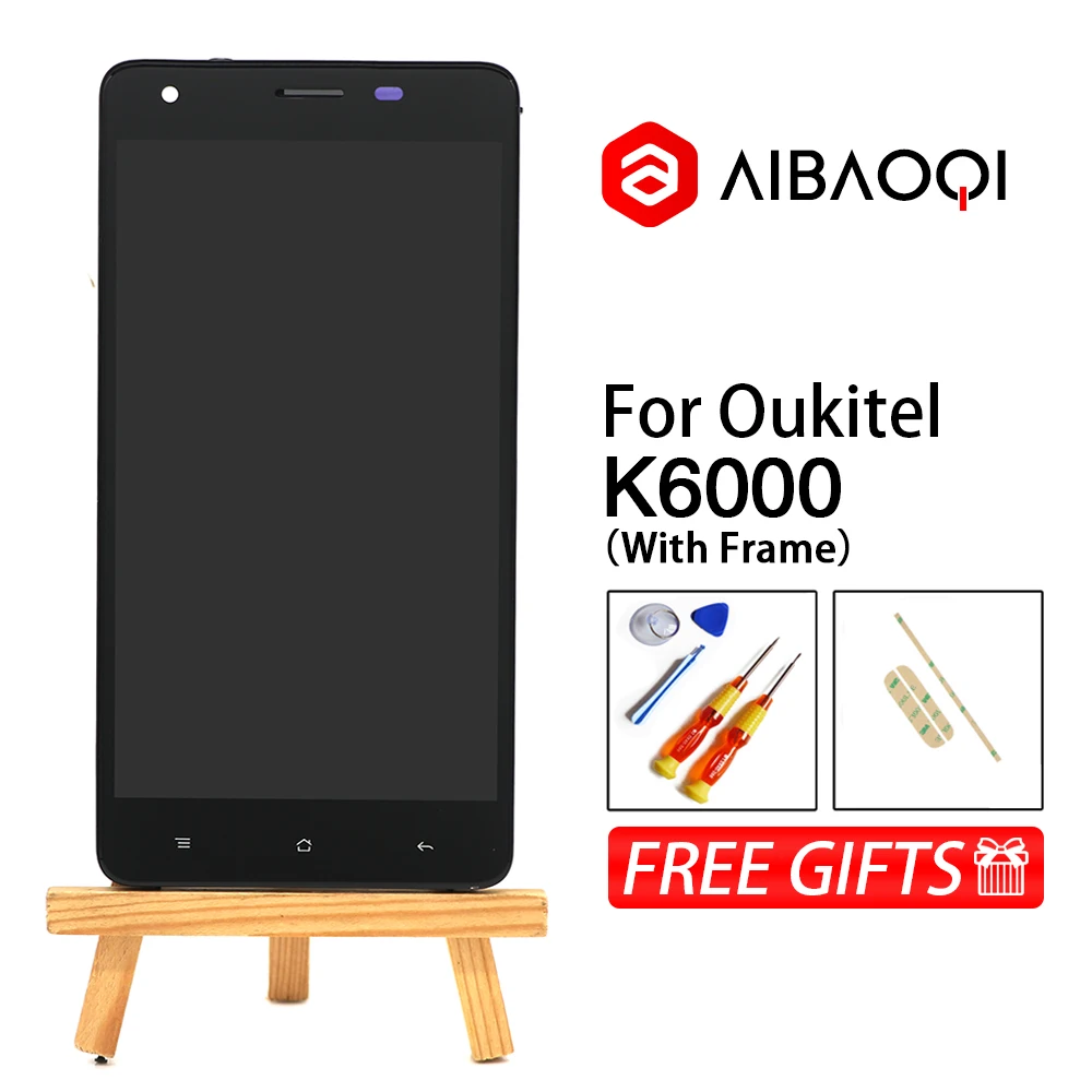 Сенсорный экран AiBaoQi для телефона Oukitel K6000 Pro/K6000/K6000Pro сменный ЖК дисплей 5 х1080 с