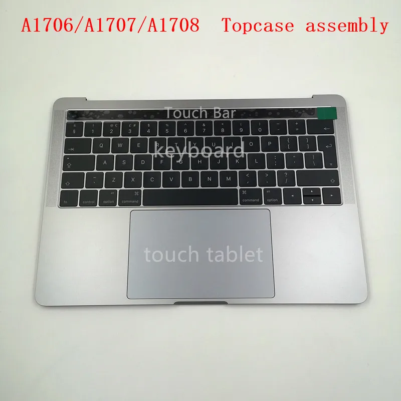 

For New original Macbook Pro grey silver A1706/A1707/A1708 Topcase assembly with keyboard touch pad battery keyboard