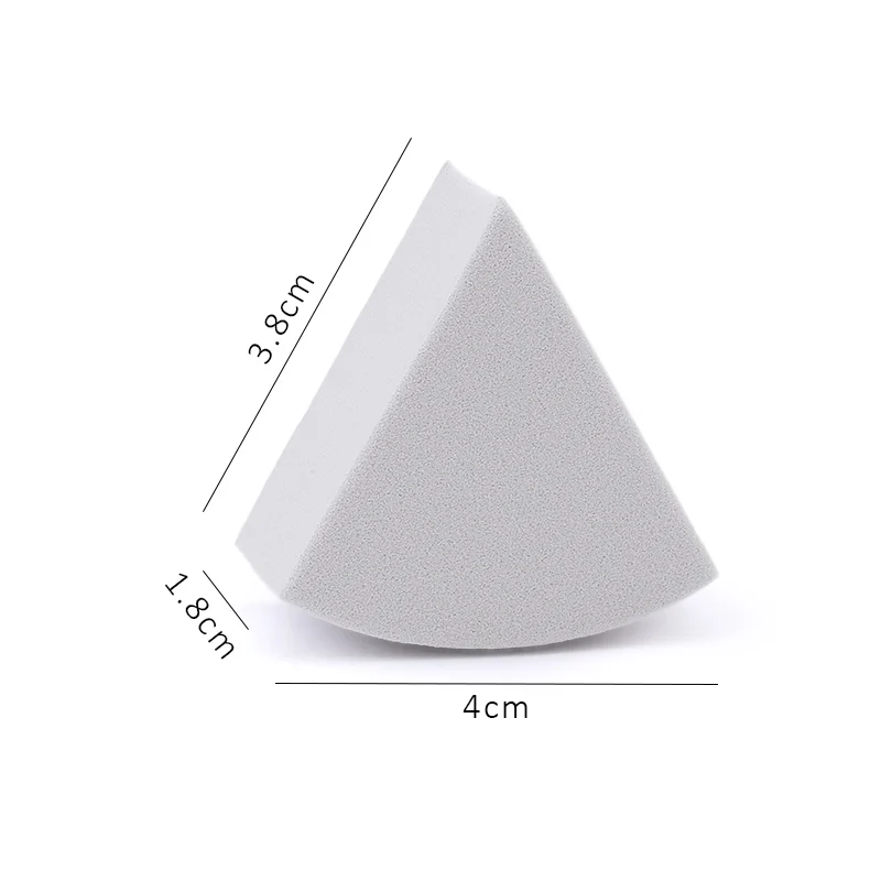 20/50Pcs Fan Shaped Puff Triangle Makeup Blender Morandi Color Liquid Foundation Powder Wet and Dry Sponge Beauty Tools