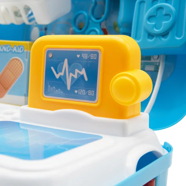 17pcs Kids Pretend Doctor Set Portable Backpack Medical Kit Doctor Toys Classic Role Play Game Toys for Children Gifts 5