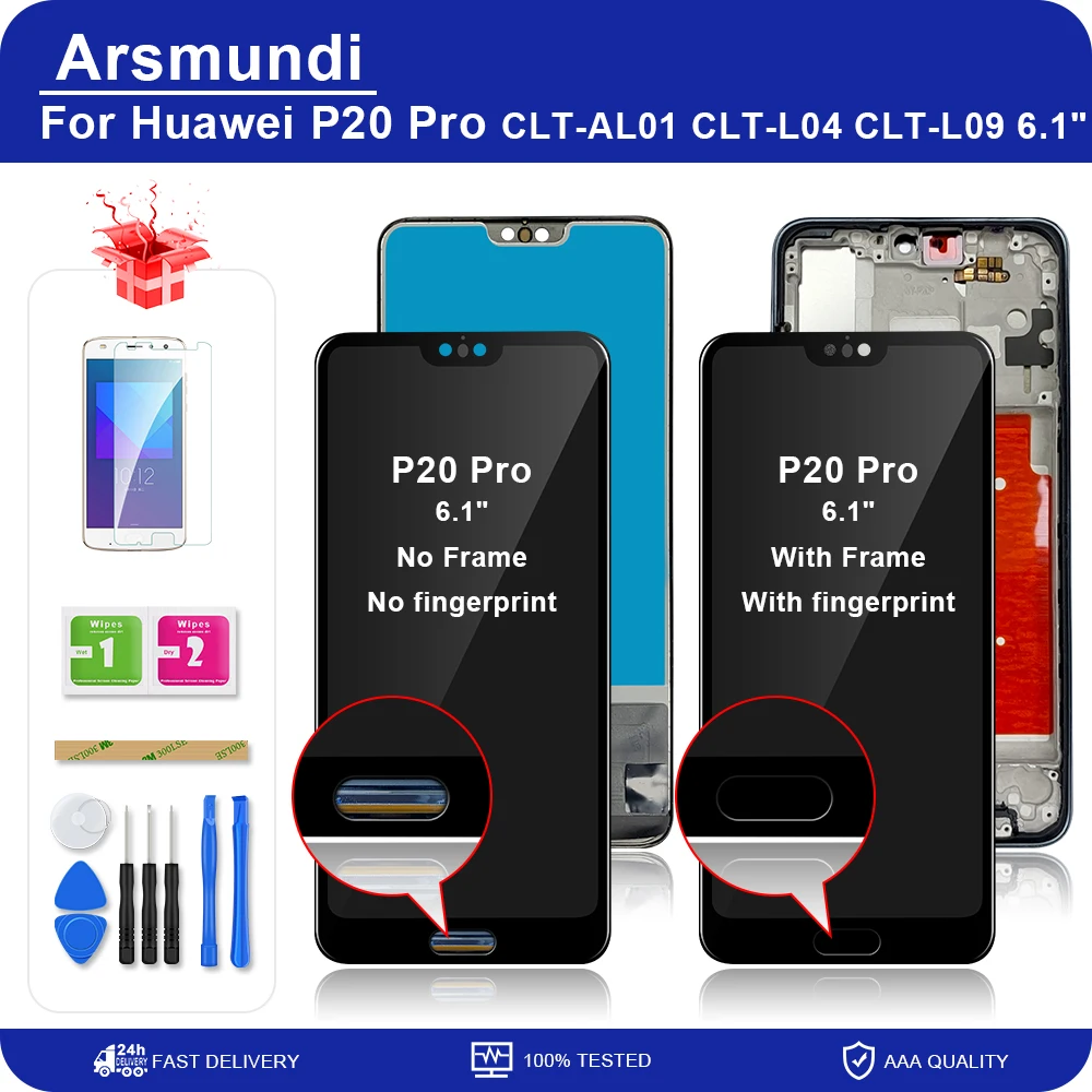 ЖК дисплей 6 1 дюйма для Huawei P20 Pro CLT AL01 цифровой преобразователь сенсорного экрана