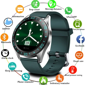 

LIGE 2020 New Smart Watch Men LED Screen Heart Rate Monitor Blood Pressure Fitness tracker Sport Watch waterproof Smartwatch+Box