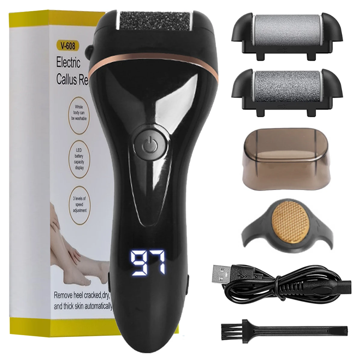 Electric Foot File for Heels Grinding Pedicure Tools Professional Foot Care Tool Dead Hard Skin Callus Remover Effective 4 Color