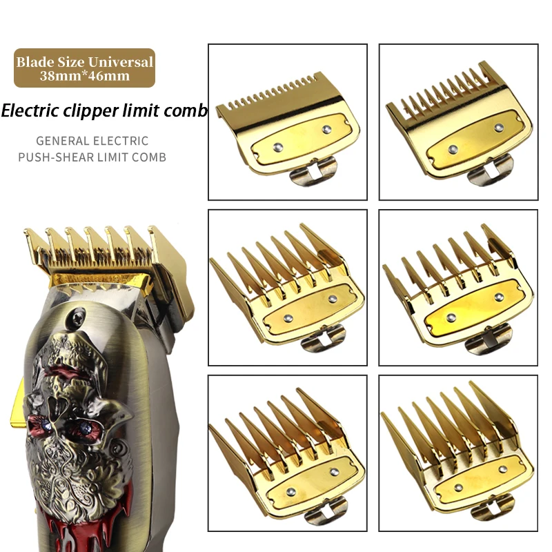 universal hair clipper cutting comb cover, barber shop trimmer protective gear accessory limit comb hairdressing tool